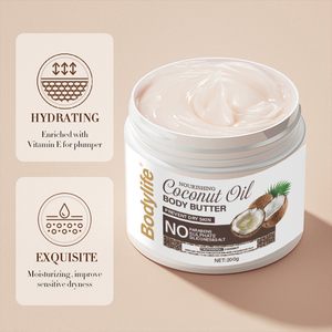 OEM ODM Wholesale Creamy State Private Label Whipped Coconut Oil Body Butter