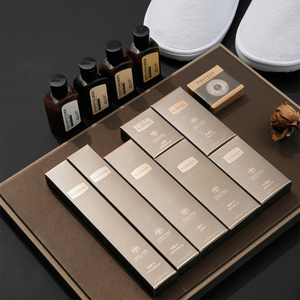 Custom Bulk Eco Friendly Disposable Luxury Hotel Amenity Kit For Resort Guest Room Travel Toiletry Supply