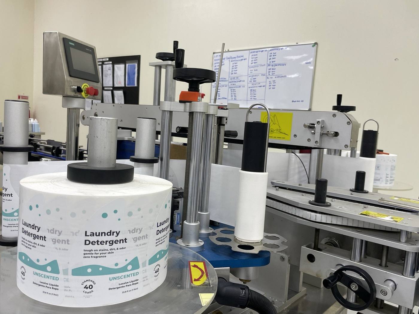 Waterless and compressed cleaning tablet manufacturing facility