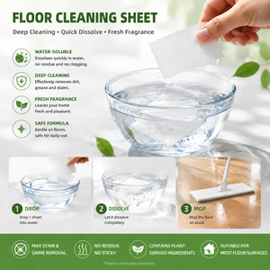Floor Cleaning Tablets Multi Surface Tile Hardwood Marble Quick Dissolve